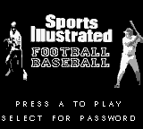 Sports Illustrated - Football & Baseball (USA) Title Screen